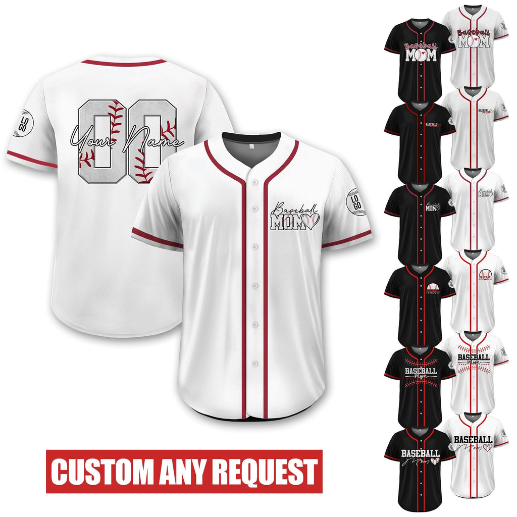 Custom Baseball Mom Jersey, Personalized Name & Number Mothers Day Baseball Jersey, Baseball Senior Mom Jersey, Gifts for Mom on Mothers Day