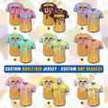 Custom Ice Cream Drip Jersey Uniform for Adult Kid, Personalized Sprinkle Drip Baseball Matching Family, Baseball Season Gift
