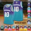 Personalized Gradient Basketball Jersey Team Name Number Jersey Shirt For Adult Kid Youth, Basketball Gifts for Dad, Game Day Jerseys