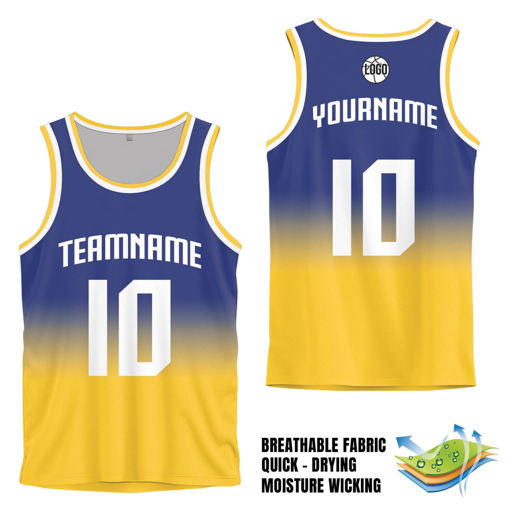 Personalized Gradient Basketball Jersey Team Name Number Jersey Shirt For Adult Kid Youth, Basketball Gifts for Dad, Game Day Jerseys