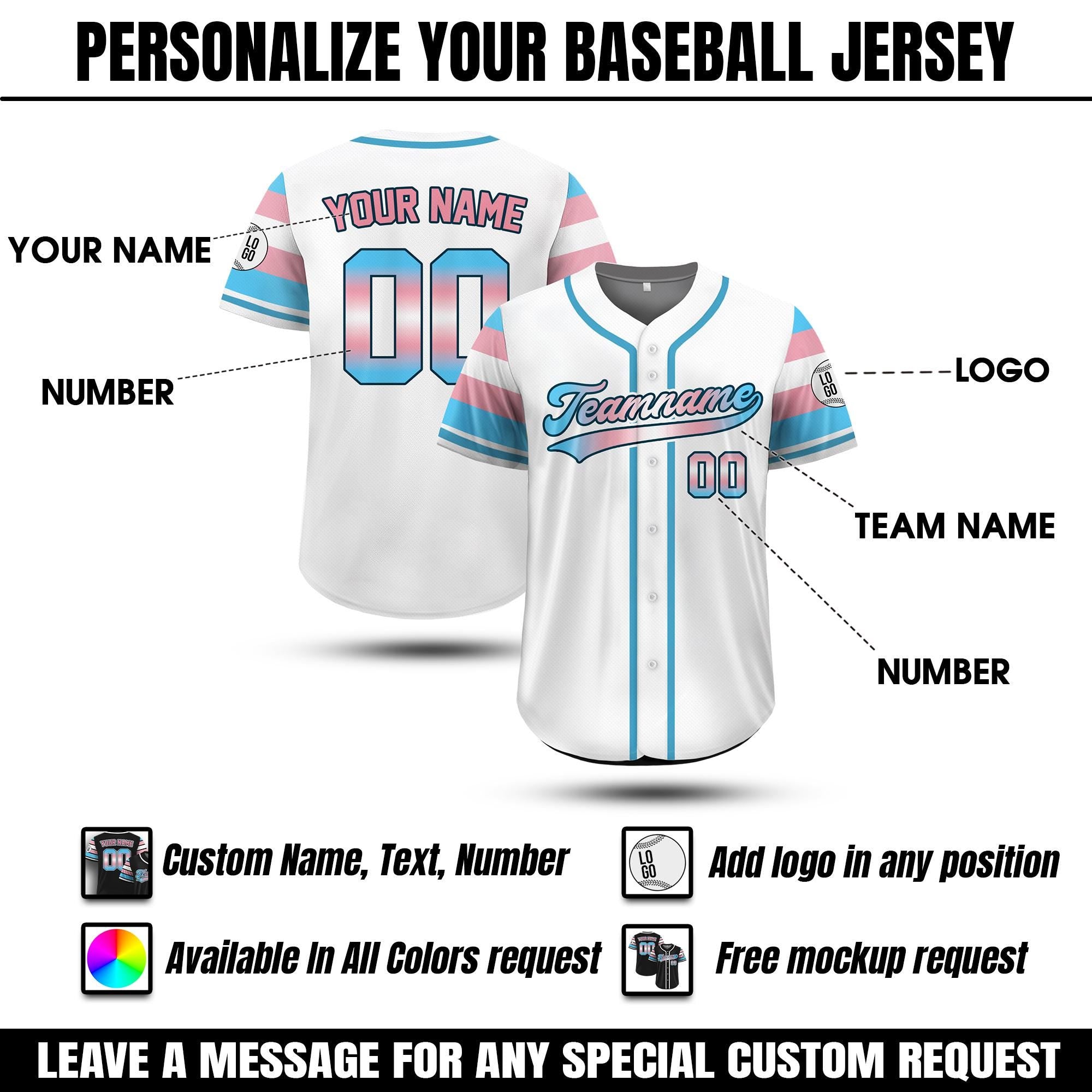 Custom Name LGBTQ Pride Month Baseball Jersey, Personalized LGBT Support Baseball Jersey Shirt, Gift for Pride,Rainbow Pride Jersey for LGBT