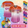 Custom LGBTQ Pride Month Baseball Jersey, Rainbow Jersey Shirt for LGBT, Personalized LGBTQ Equality Pride shirt, lgbt Support Shirt Gifts