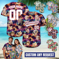Personalized Tropical Baseball Jersey with Face, Custom Team shirt with name, Family Vacation Jersey, Funny Custom Gift,Bachelor Party Shirt