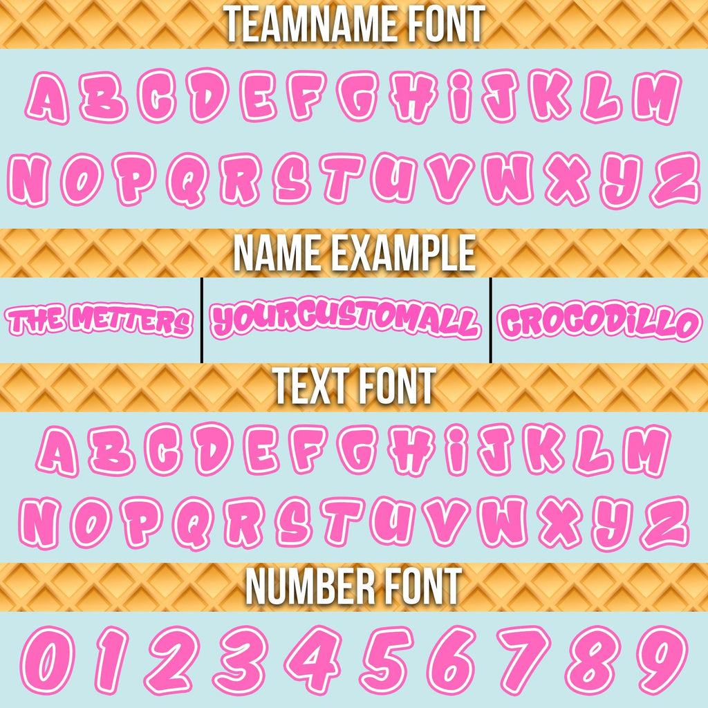 Personalized Team Name Number Ice Cream Drip Football Jersey Shirt, Custom Jersey Kids Sprinkle Drip Birthday Boy Jersey, Ice cream party