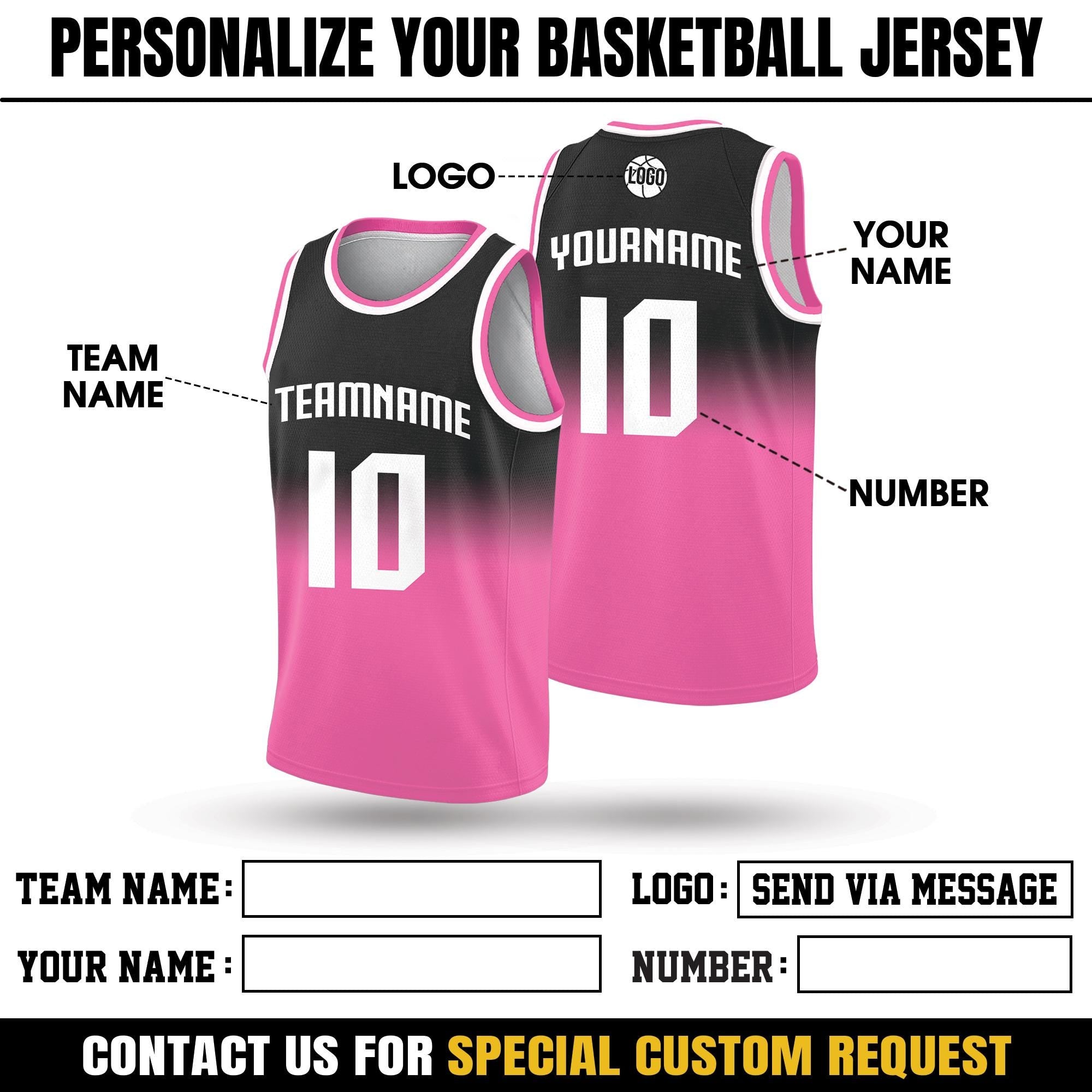 Personalized Gradient Basketball Jersey Team Name Number Jersey Shirt For Adult Kid Youth, Basketball Gifts for Team, Game Day Outfit