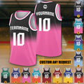 Personalized Gradient Basketball Jersey Team Name Number Jersey Shirt For Adult Kid Youth, Basketball Gifts for Team, Game Day Outfit