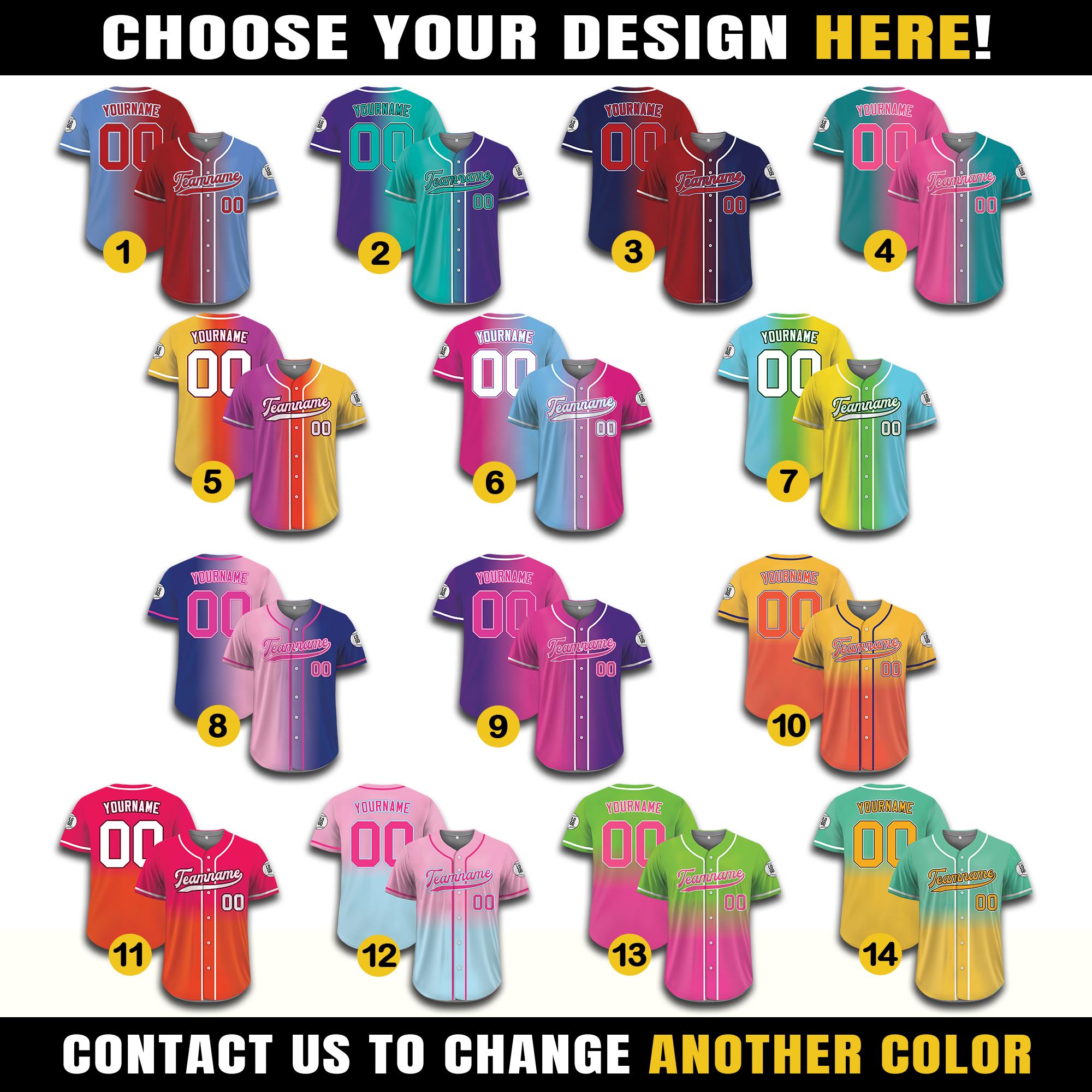 Custom Baseball Jersey with Team Name Number for Preschool Youth Adult, Personalized Jersey Shirt for Fan, Gifts for Baseball Fans
