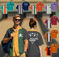 Custom Retro Bowling Team Uniform Shirts for Men Vintage Short Sleeve Button Down Jersey Shirts for Adult Kid Bowling Hawaiian Shirt Gift