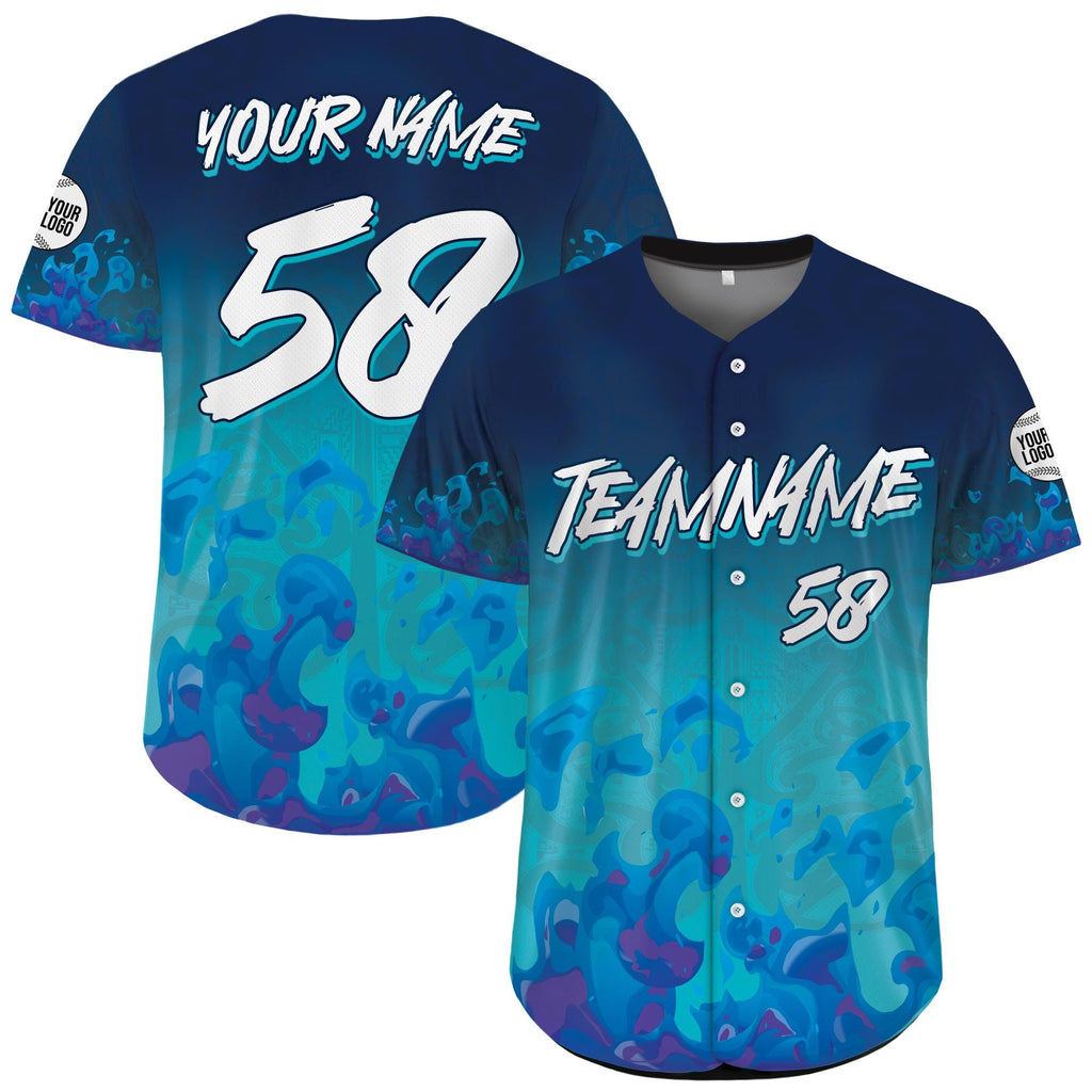 Custom Flame Baseball Jersey for Men Women Youth Personalized Jersey Streetwear cheerleading uniform, Flame Graphic Tee Gift for Him for Her