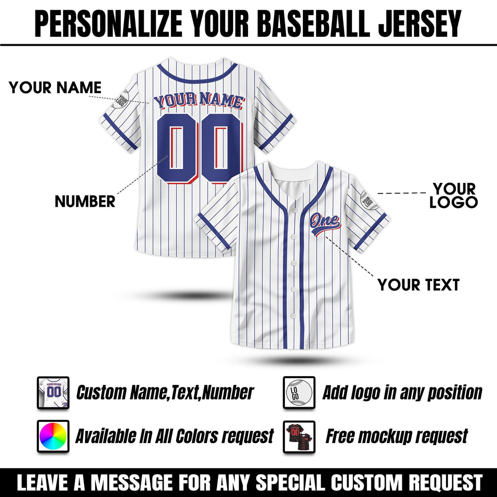 Personalized Birthday Boy Baseball Jersey for Youth Kids, Custom Name Number Baseball Jersey, Toddler Baseball Jersey, Kids Birthday Gift