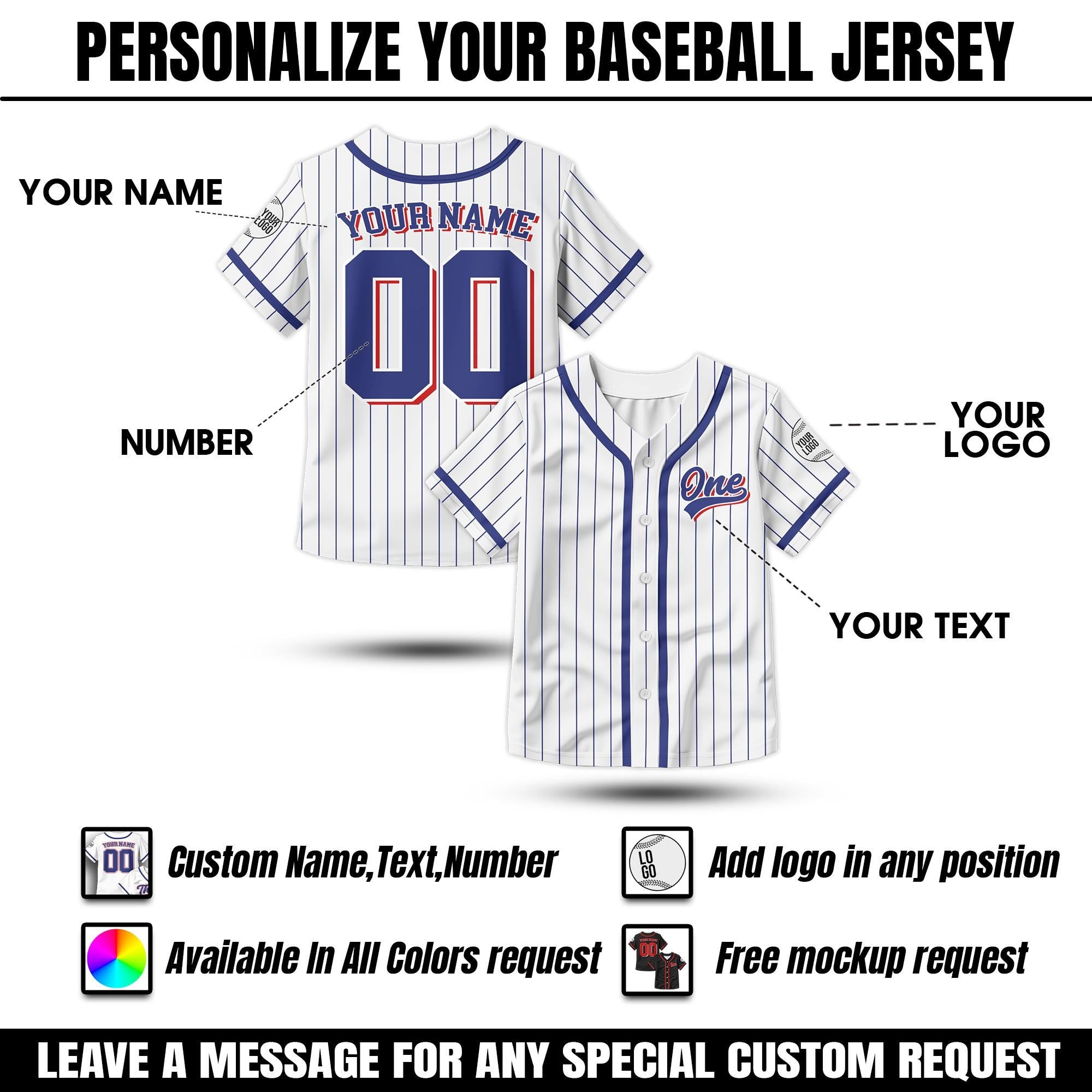 Personalized Birthday Boy Baseball Jersey for Youth Kids, Custom Name Number Baseball Jersey, Toddler Baseball Jersey, Kids Birthday Gift