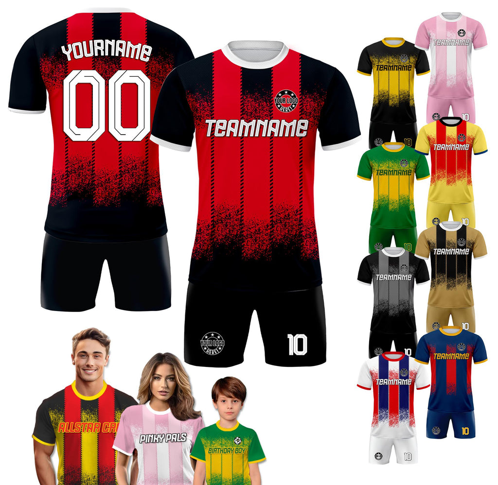 Custom Name Soccer Jersey for Boy Girl Adult Team Uniform, Personalized Jersey with Team Name Number Logo, Custom Boy Soccer Jersey 2025