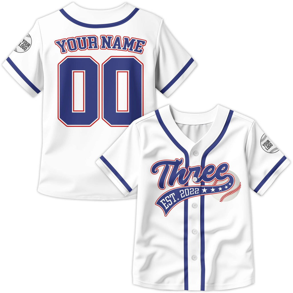 Personalized Birthday Boy Baseball Jersey for Youth Kids, Custom Birthday Outfit Baseball Jersey, Rookie of the Year Sports Birthday T Shirt