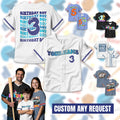Personalized Birthday Boy Baseball Jersey for Youth Kids, Custom Birthday Gift Boy Baseball Jersey Kids Birthday Gift, Sports Birthday Shirt