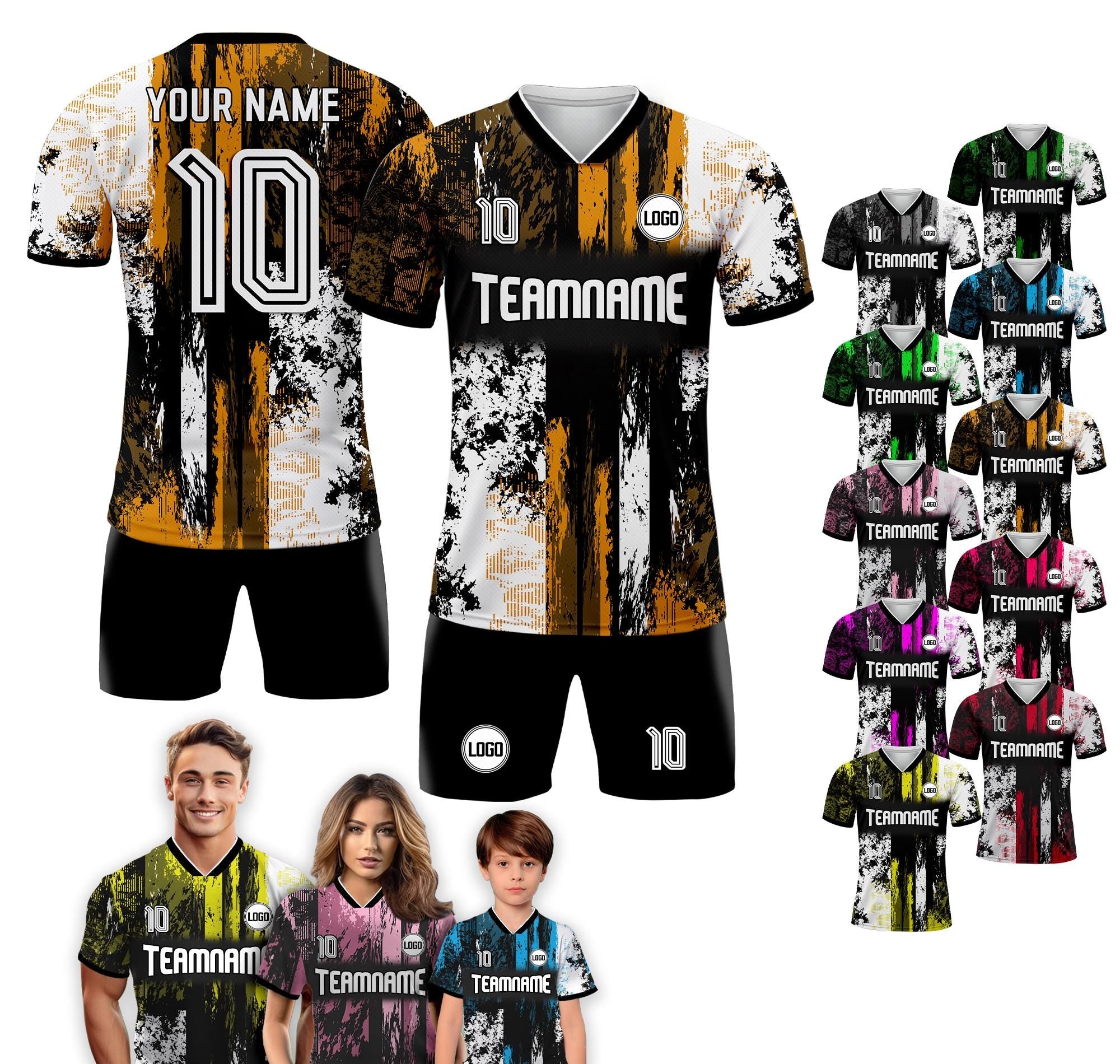 Custom Name Soccer Jersey for Men Women Boy Girl Team Uniform, Personalized Soccer Jersey Shirt Game Day Vibes Birthday boy jersey Gifts