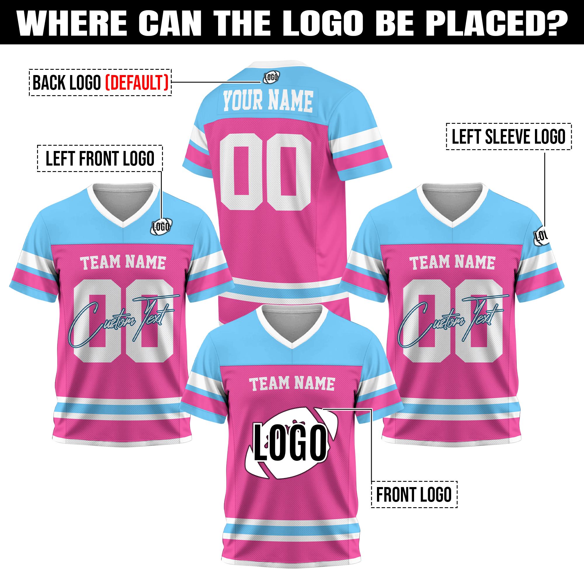 Custom Name Number Jersey Football For Adult Kid Personalized Team Uniform Football Fan Tee V-neck Jersey Gifts Family Matching Jersey