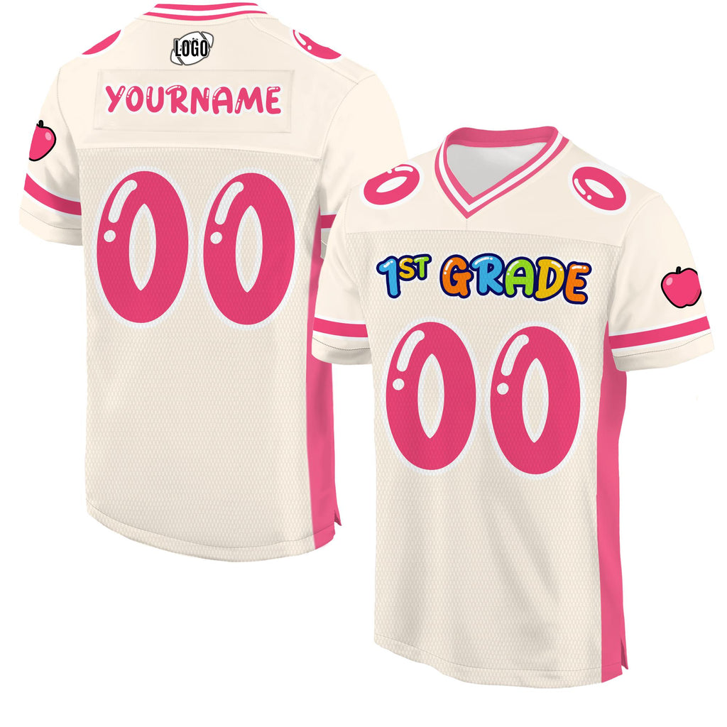 Personalized Back To School Football Jersey for Kids, Custom First Day Of School with Name, Elementary School Shirt Cute school Shirt