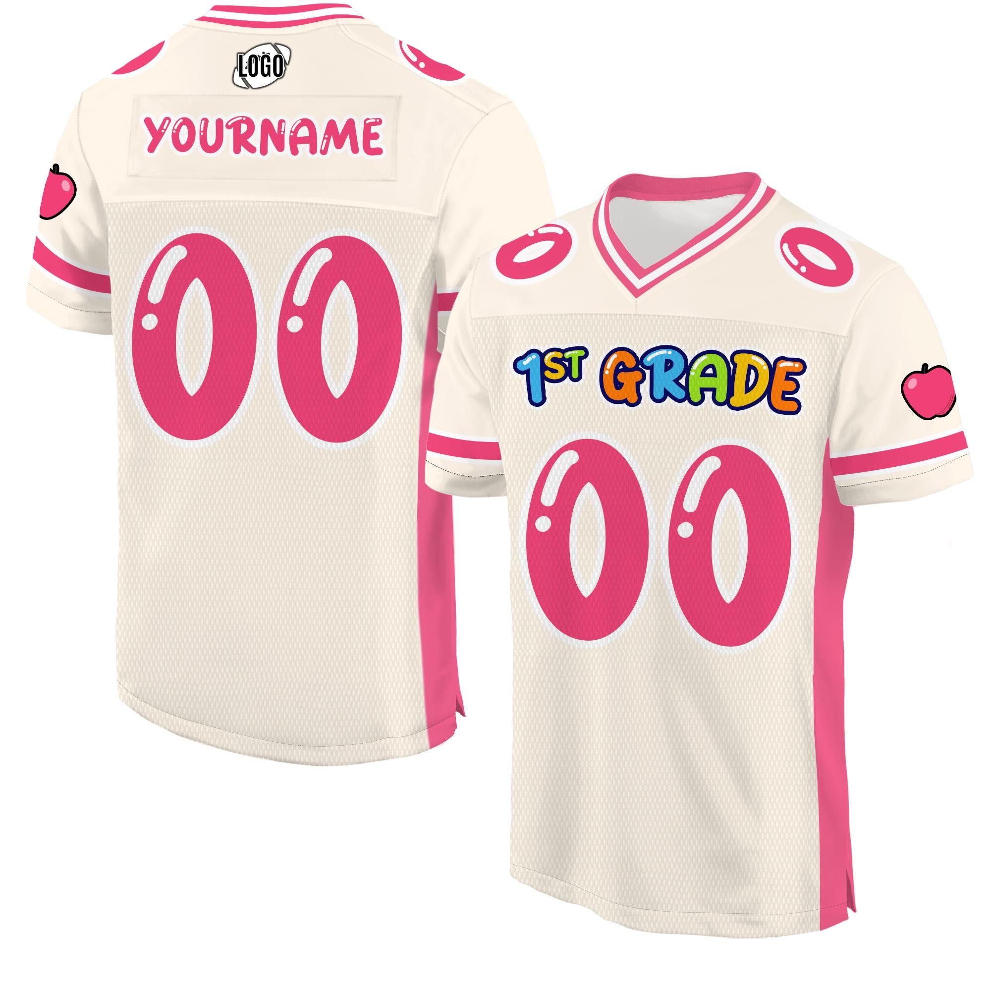 Personalized Back To School Football Jersey for Kids, Custom First Day Of School with Name, Elementary School Shirt Cute school Shirt