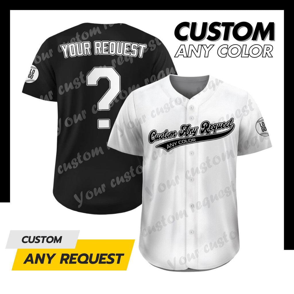 Custom Baseball Jersey for Men Women Youth Kid, Custom Jersey with Team Name Number, Personalized Jersey Button Down, Custom Jersey Request