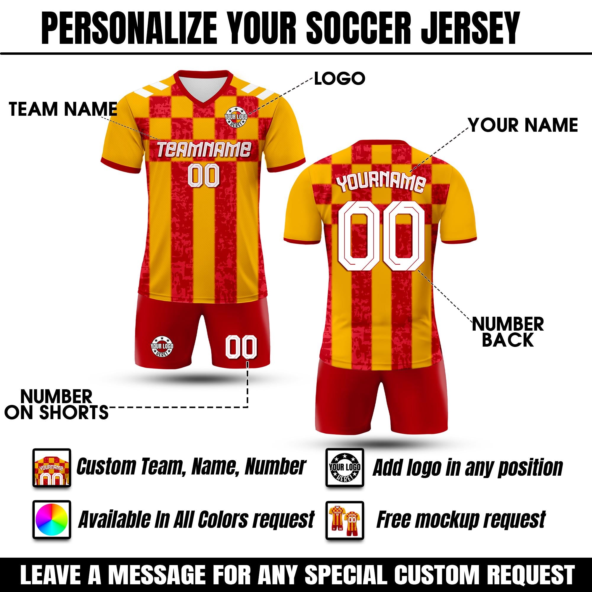 Personalized Sublimation Soccer Jersey Custom Name Number Jersey for Boy Girl Adult Team Uniform, Custom Boy Soccer Jersey Team Uniform