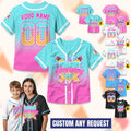 Personalized Ice Cream Drip Back To School Baseball Jersey for Kids, Custom First Day Of School Trendy Kids Shirt Baseball Jersey Kid Gifts