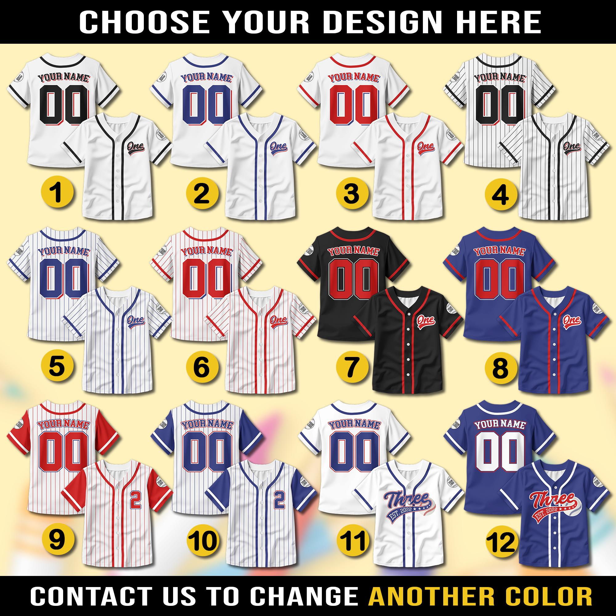 Personalized Birthday Boy Baseball Jersey for Youth Kids, Custom Birthday Outfit Baseball Jersey, Age and Name Shirt Family jersey Gift