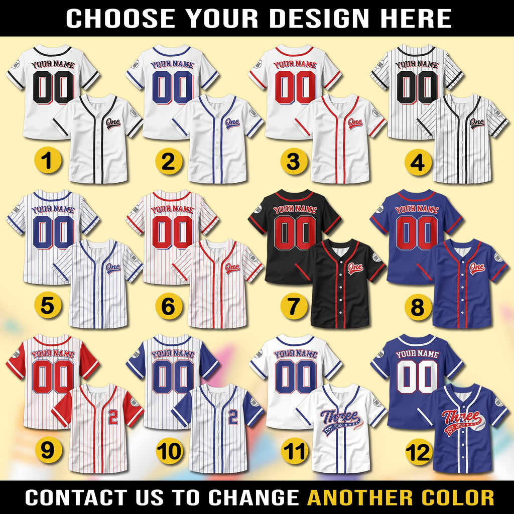 Personalized Birthday Boy Baseball Jersey for Youth Kids, Custom Birthday Outfit Baseball Jersey, Rookie of the Year Sports Birthday T Shirt