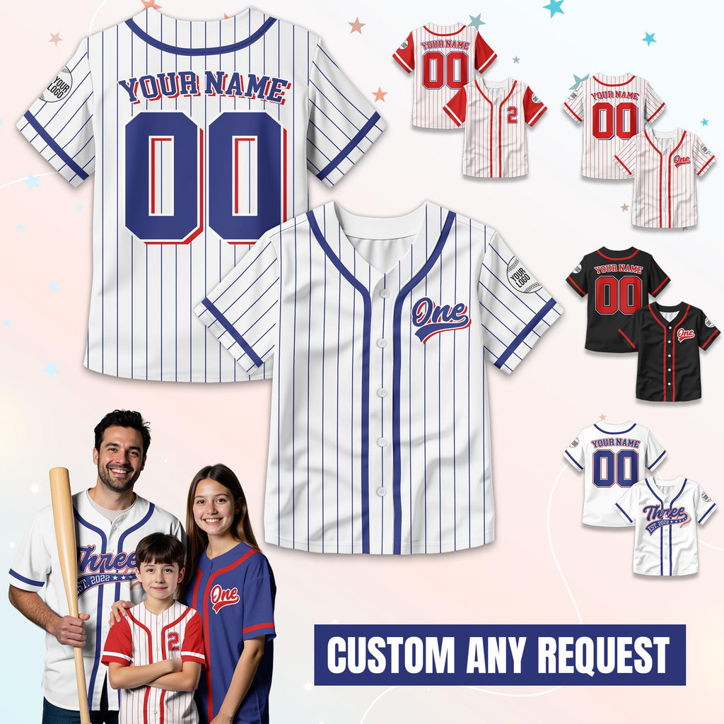 Personalized Birthday Boy Baseball Jersey for Youth Kids, Custom Name Number Baseball Jersey, Toddler Baseball Jersey, Kids Birthday Gift