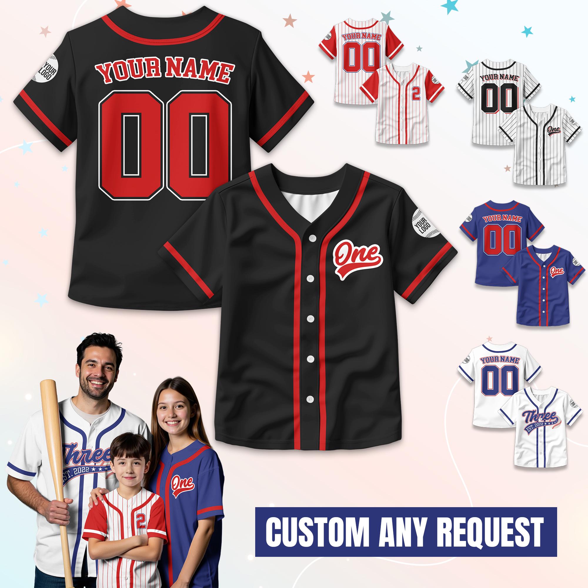 Personalized Birthday Boy Baseball Jersey for Youth Kids, Custom Rookie of the Year Baseball Jersey, 1st 2nd 3rd Birthday Boy Jersey