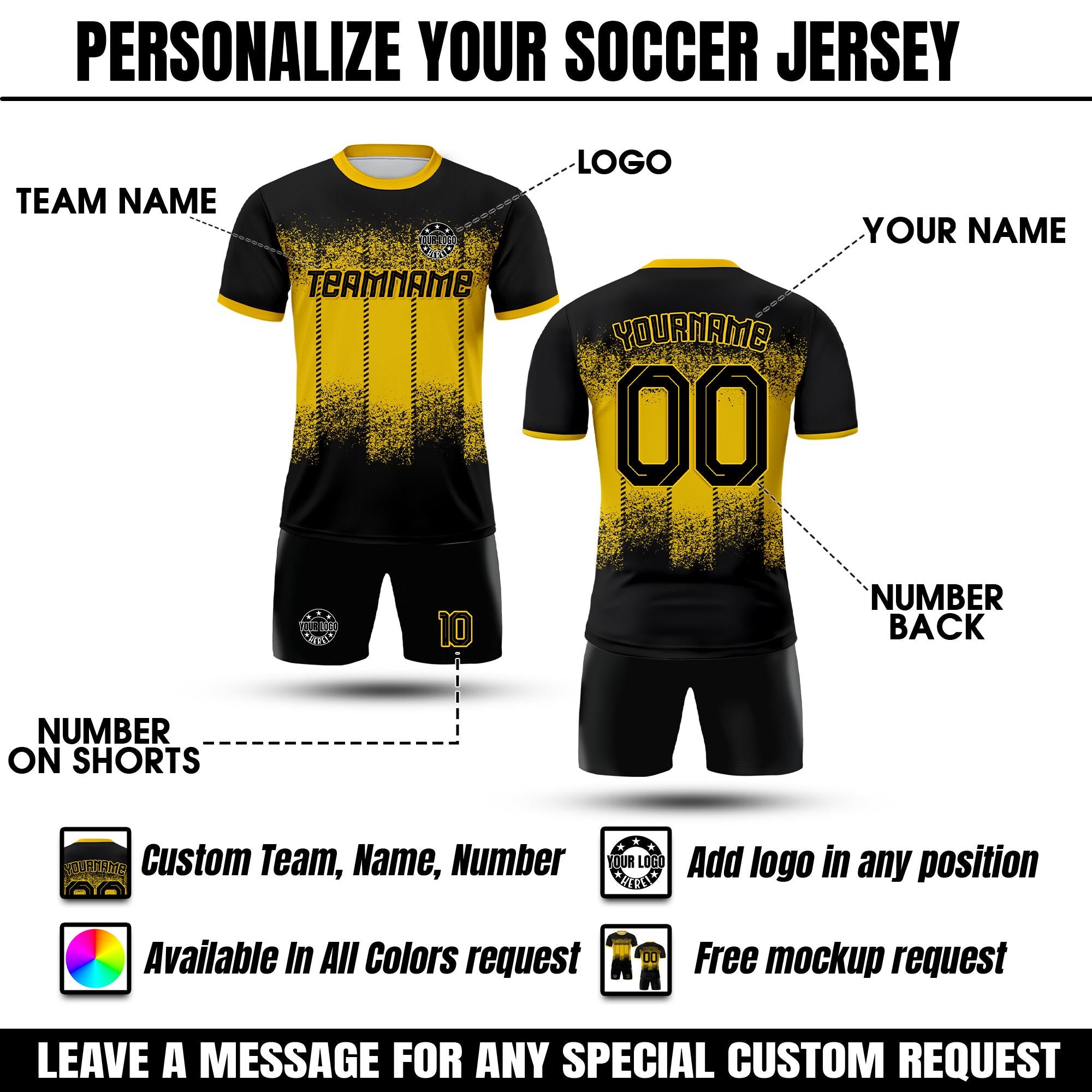 Custom Men Women Youth Toddler Soccer Jersey Team Uniform, Personalized Jersey with Team Name Logo Number, Custom Boy Soccer Jersey Gift