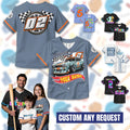 Personalized Birthday Boy Baseball Jersey for Youth Kids, Custom 1st 2nd 3rd Birthday Boy Jersey First Birthday Family Matching Jerseys Gift