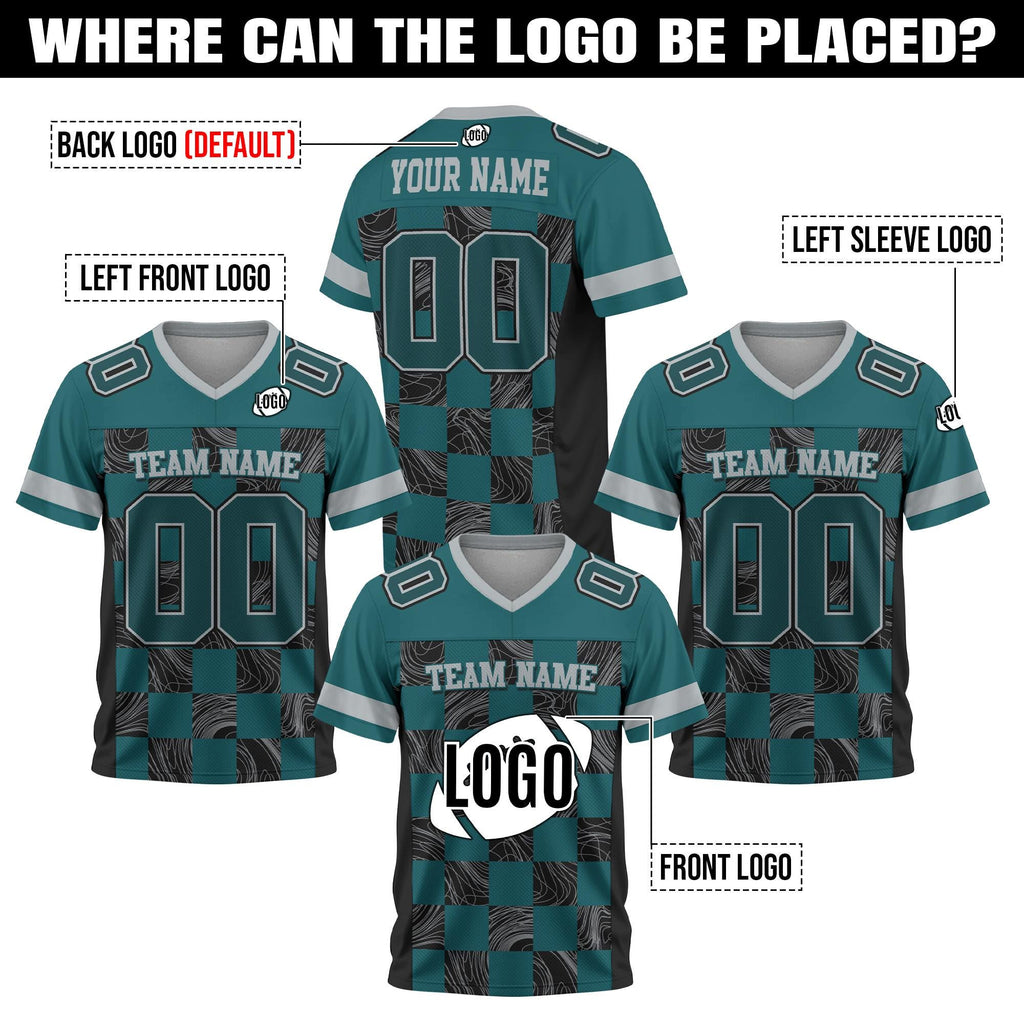 Custom Name Number Football Jersey for Men Women Youth Preschool, Personalized Football Team Uniform for Fans Lovers Gifts Concert Jersey