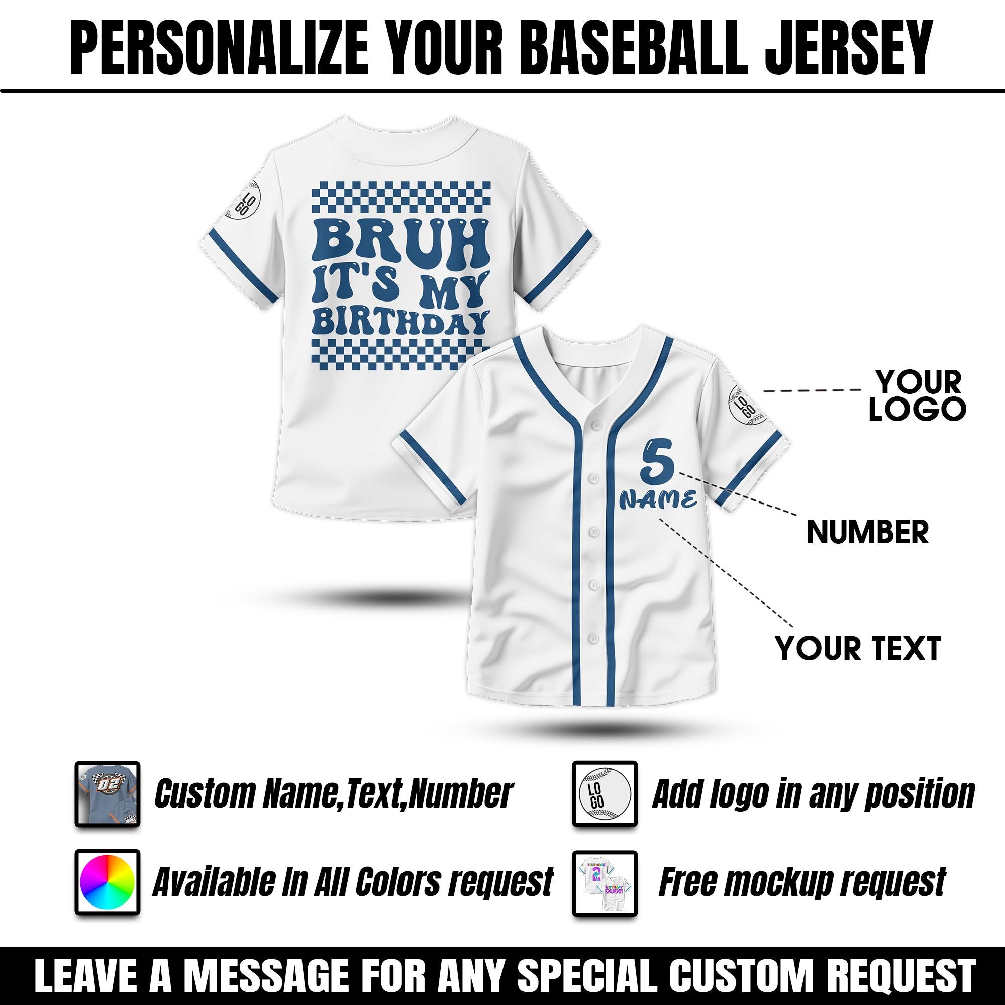 Personalized Birthday Boy Baseball Jersey for Youth Kids, Custom Kids Birthday Gift Baseball Jersey, Toddler Birthday Tee Birthday Gift Boy