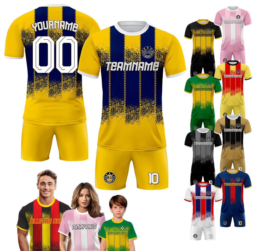 Custom Team Soccer Jersey for Boy Girl Adult Team Uniform, Personalized Jersey with Team Name Number Logo Custom Youth Soccer Jersey Gift