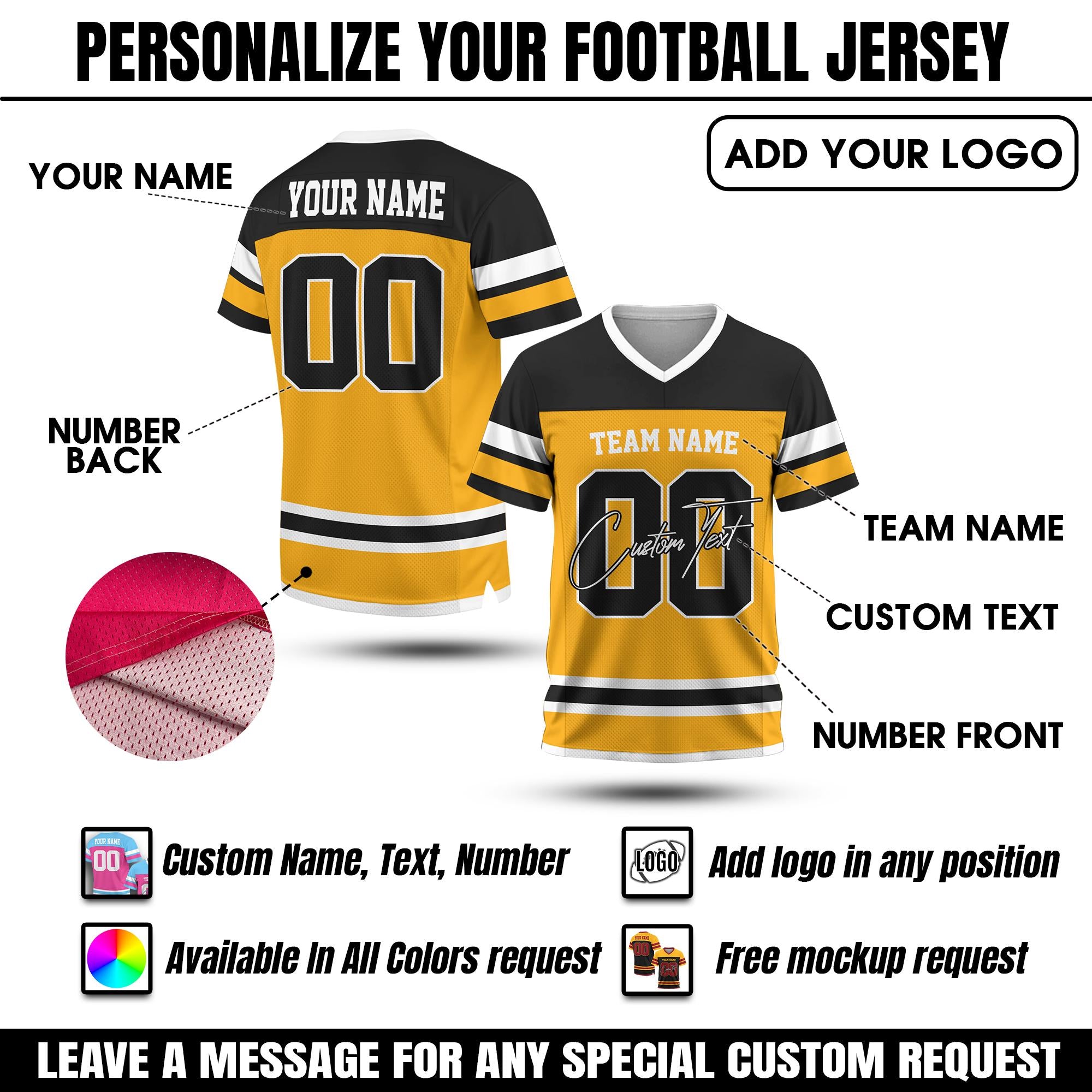 Personalized Football Jersey Shirt with Team Name Number, Custom team uniform Men football Shirt For Team Fan Jersey Concert outfit Gifts