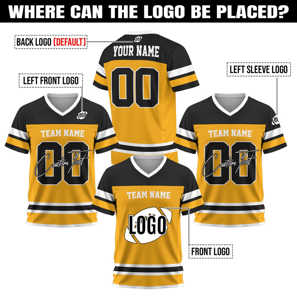 Personalized Football Jersey Shirt with Team Name Number, Custom team uniform Men football Shirt For Team Fan Jersey Concert outfit Gifts