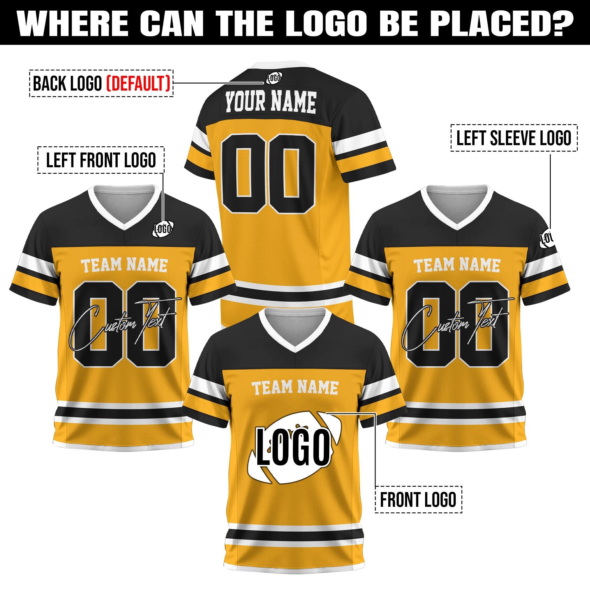 Personalized Football Jersey Shirt with Team Name Number, Custom team uniform Men football Shirt For Team Fan Jersey Concert outfit Gifts