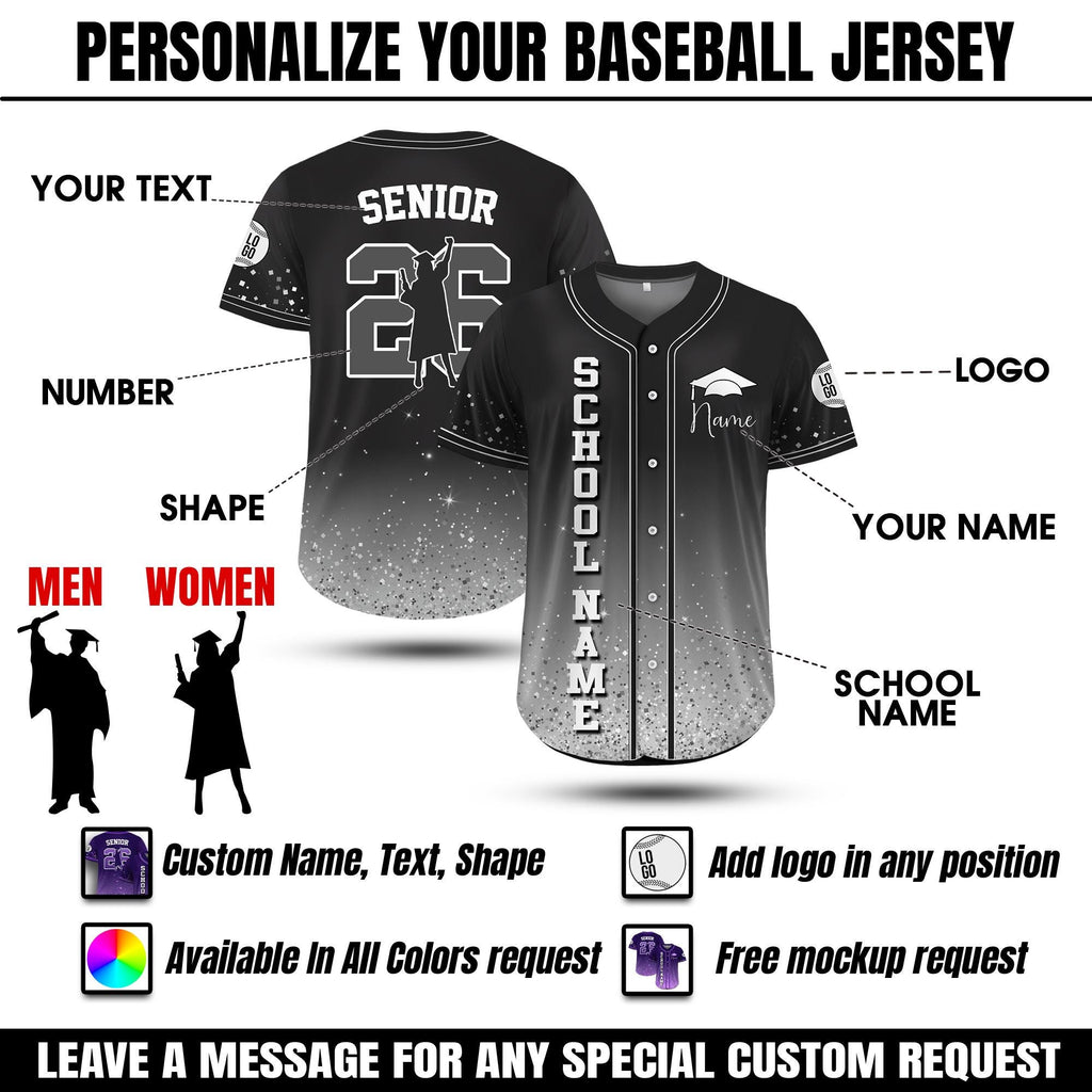 Custom Senior Class of 2026 Jersey, Personalized High School Graduation Shirt, Custom Graduation Squad, School Graduation Gifts, Senior gift