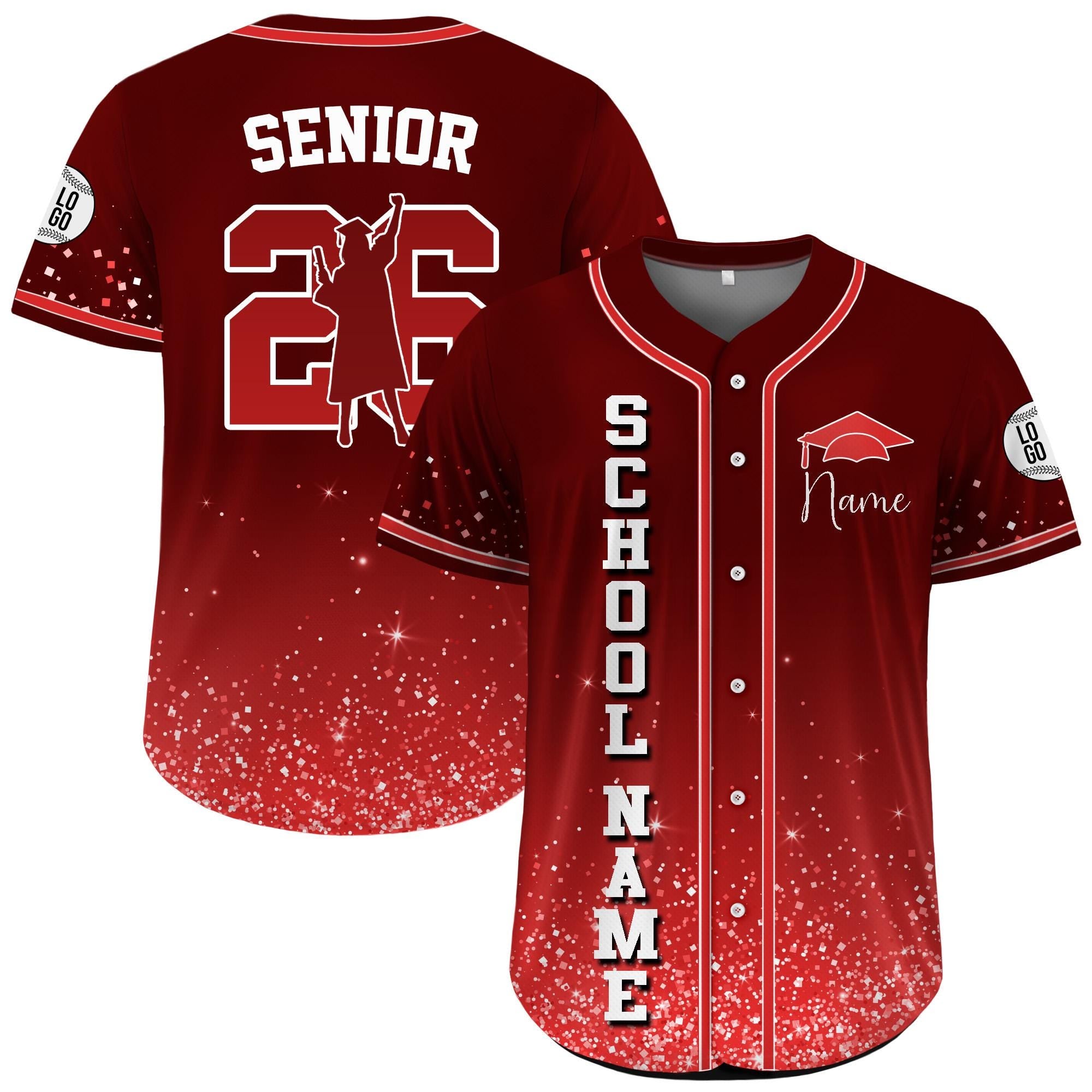 Custom Name Class of 2026 Jersey, Personalized High School Graduation Shirt, Custom Graduation Squad, Graduation Gifts, Graduation Party