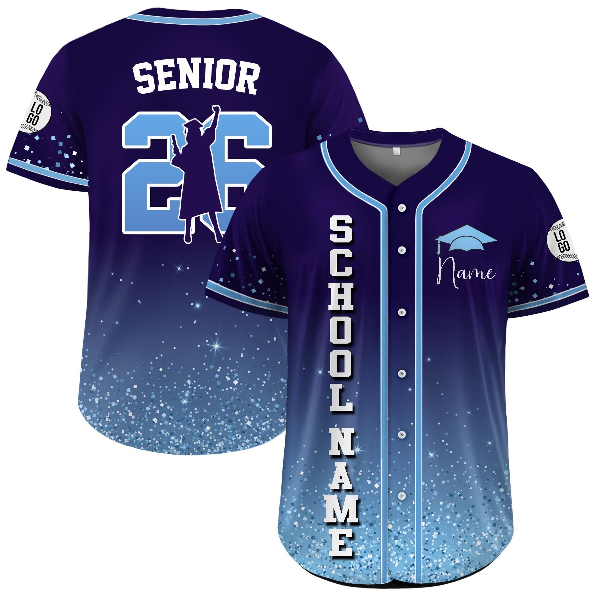 Custom Name Senior Class of 2026 Jersey, Personalized High School Graduation Shirt, Custom Graduation Squad, Graduation Gifts, Senior gifts
