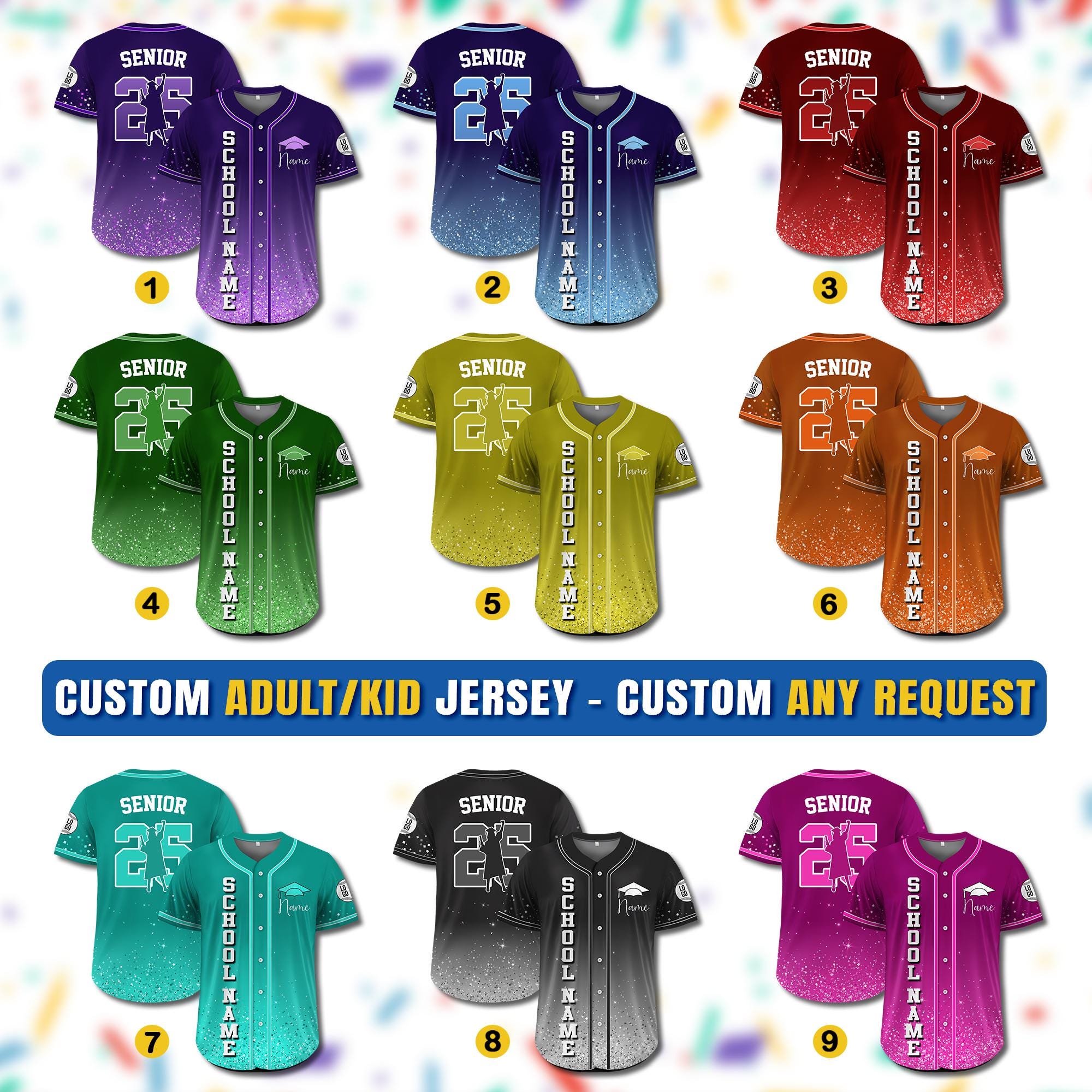 Custom Name Class of 2026 Jersey, Personalized High School Graduation Shirt, Custom Graduation Squad, Graduation Gifts, Graduation Party