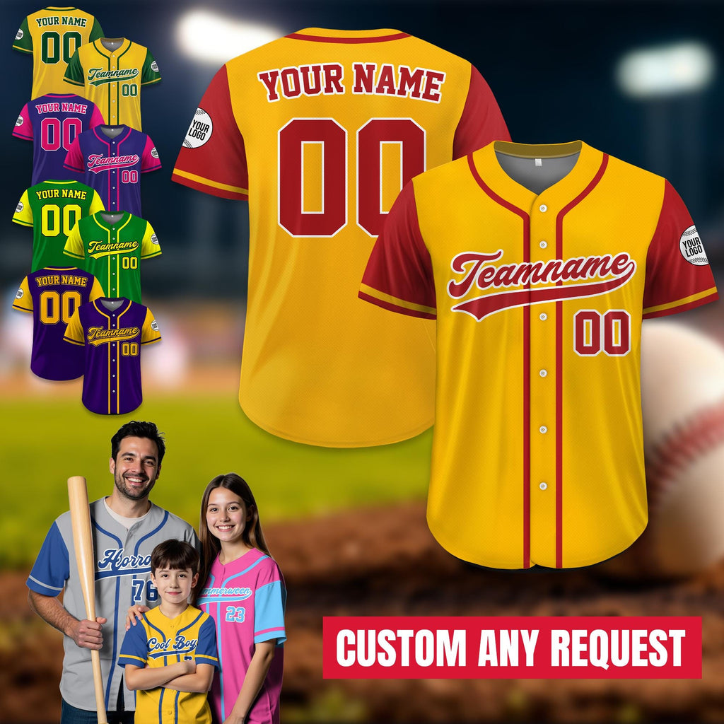 Personalized Baseball Jersey for Men Women Youth Kid, Custom Team Name Number Baseball Jersey, Baseball Uniform For Baseball Fans Lovers