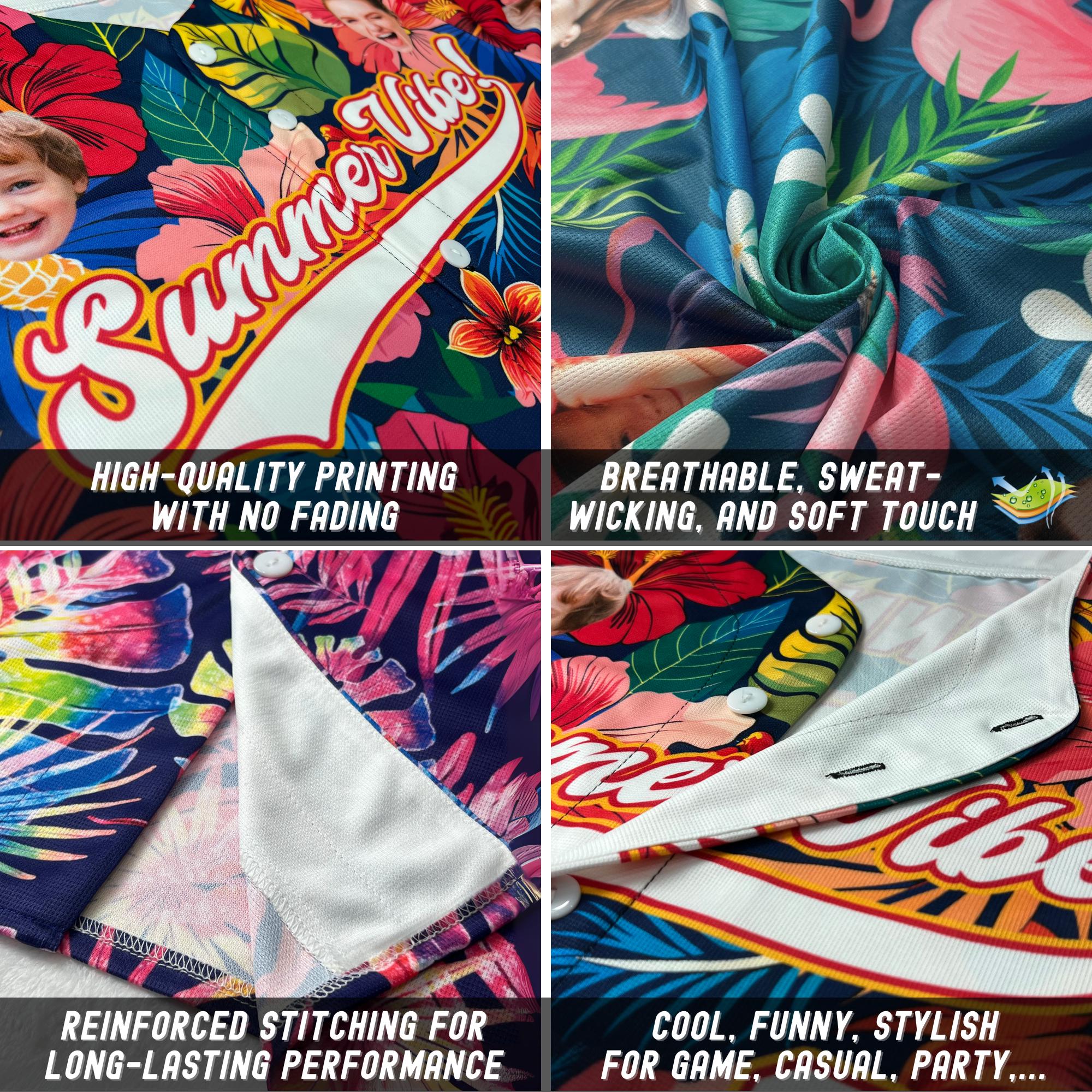 Custom Summerween Ice Cream Baseball Jersey for Men Women Youth Kid, Personalized Spooky Season Shirt Jersey, Trendy Summer Beach Shirt