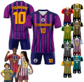 Custom Soccer Jersey & Shorts Set for Adult Kid, Personalized Jersey with Team Name Number Logo, Soccer Team Uniform Sublimation Jersey