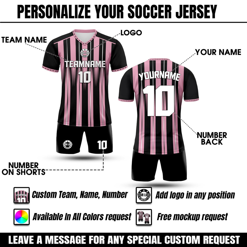 Custom Soccer Jersey for Men Women Youth Kid, Personalized Jersey with Team Name Number Logo, Soccer Jersey Shorts Set Game day outfit