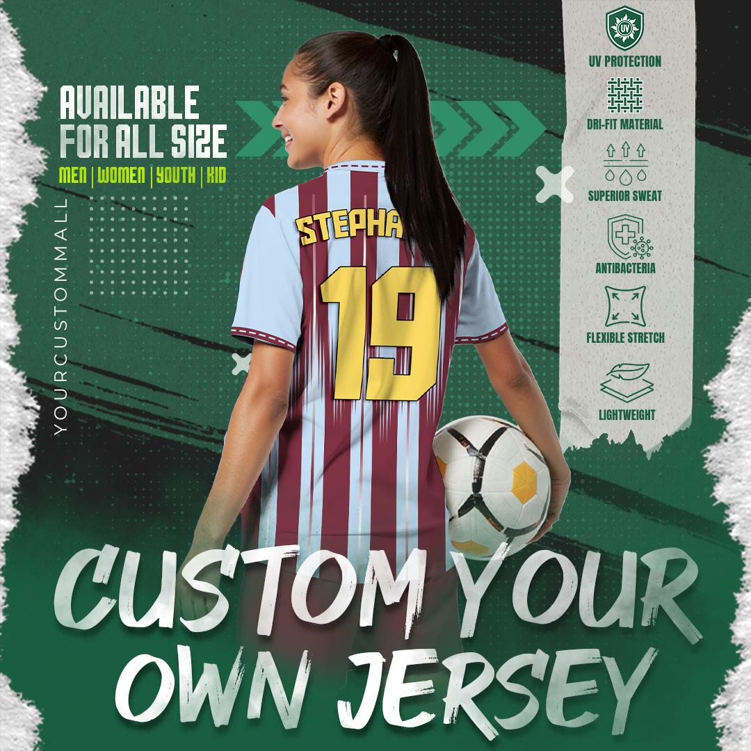 Custom Soccer Jersey for Men Women Youth Kid, Personalized Jersey with Team Name Number Logo, Soccer Jersey Shorts Set Game day outfit