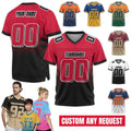 Personalized Football Jersey with Team Name Number Custom team uniform Men football Fan Jersey Concert Outfit College Football Game Day