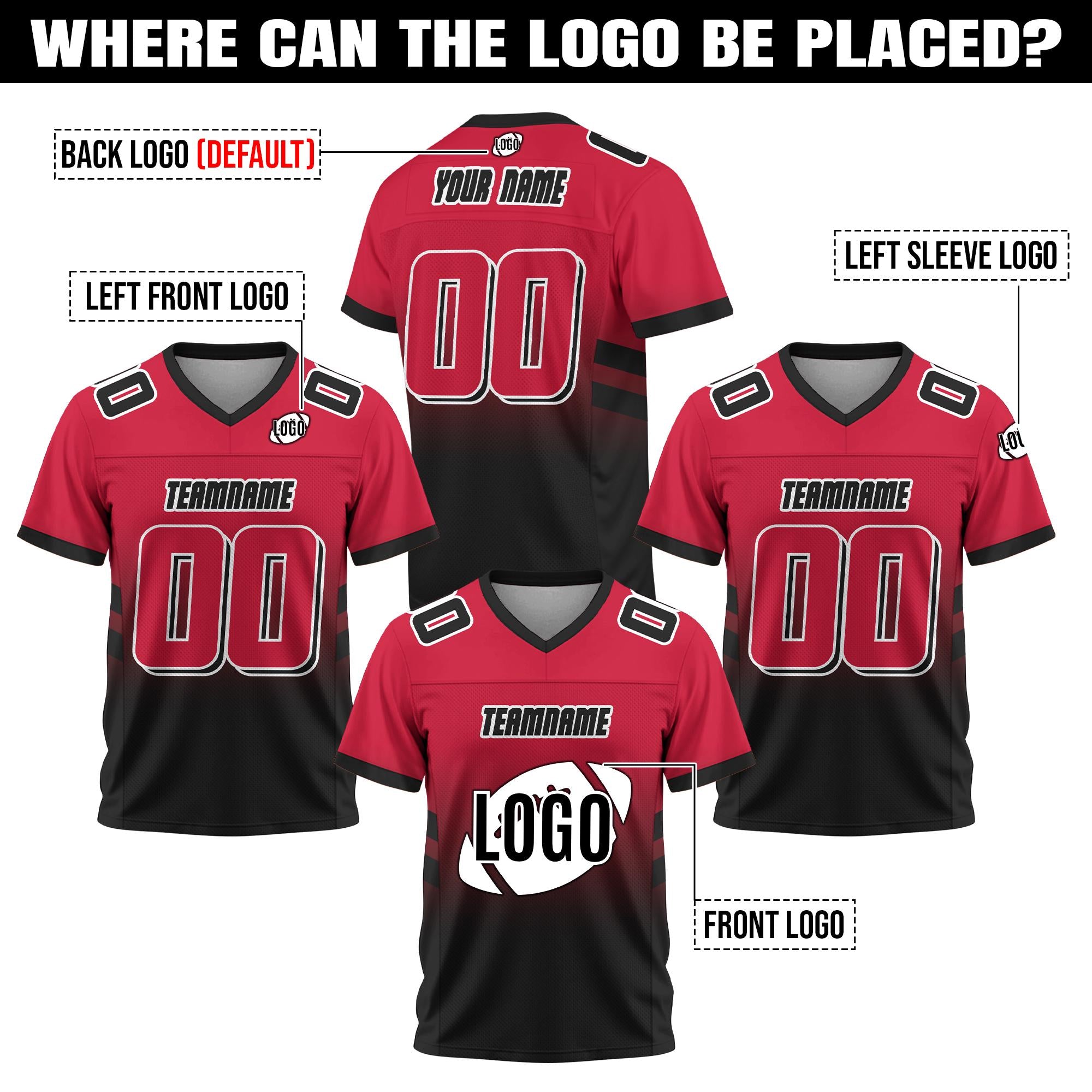 Personalized Football Jersey with Team Name Number Custom team uniform Men football Fan Jersey Concert Outfit College Football Game Day