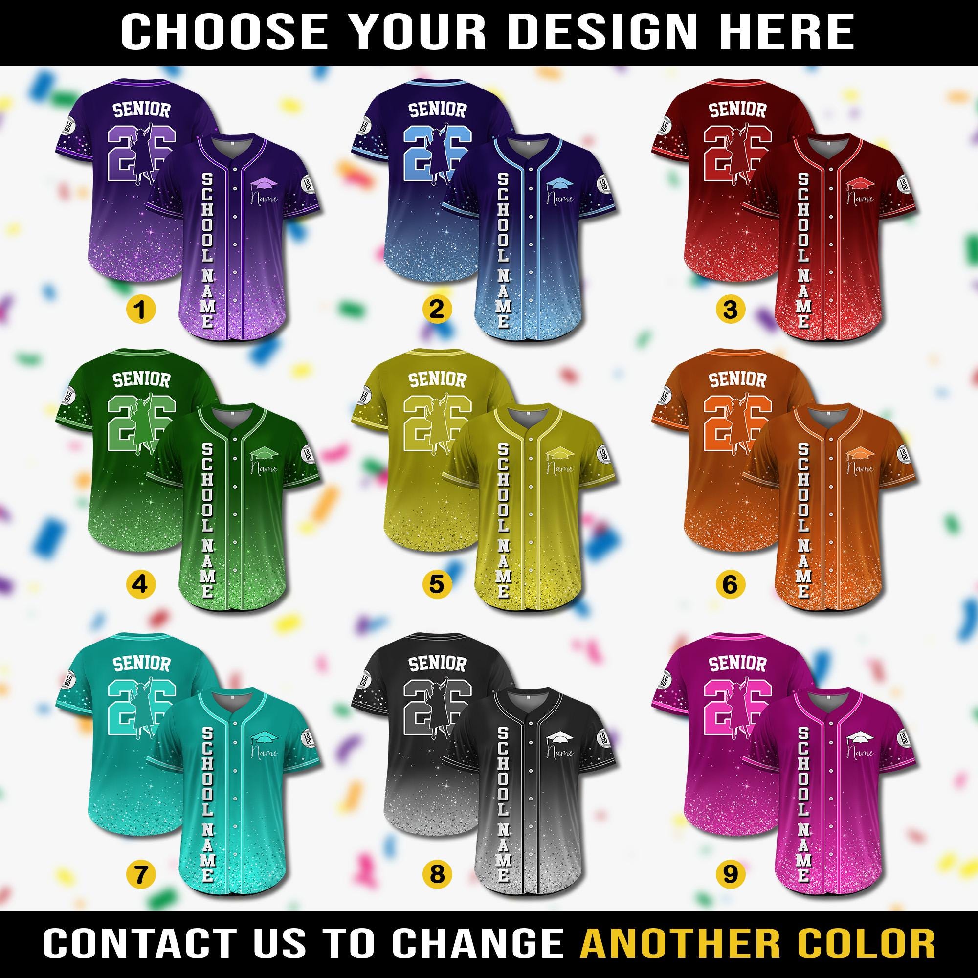 Custom Name Class of 2026 Jersey, Personalized High School Graduation Shirt, Custom Graduation Squad, Graduation Gifts, Graduation Party