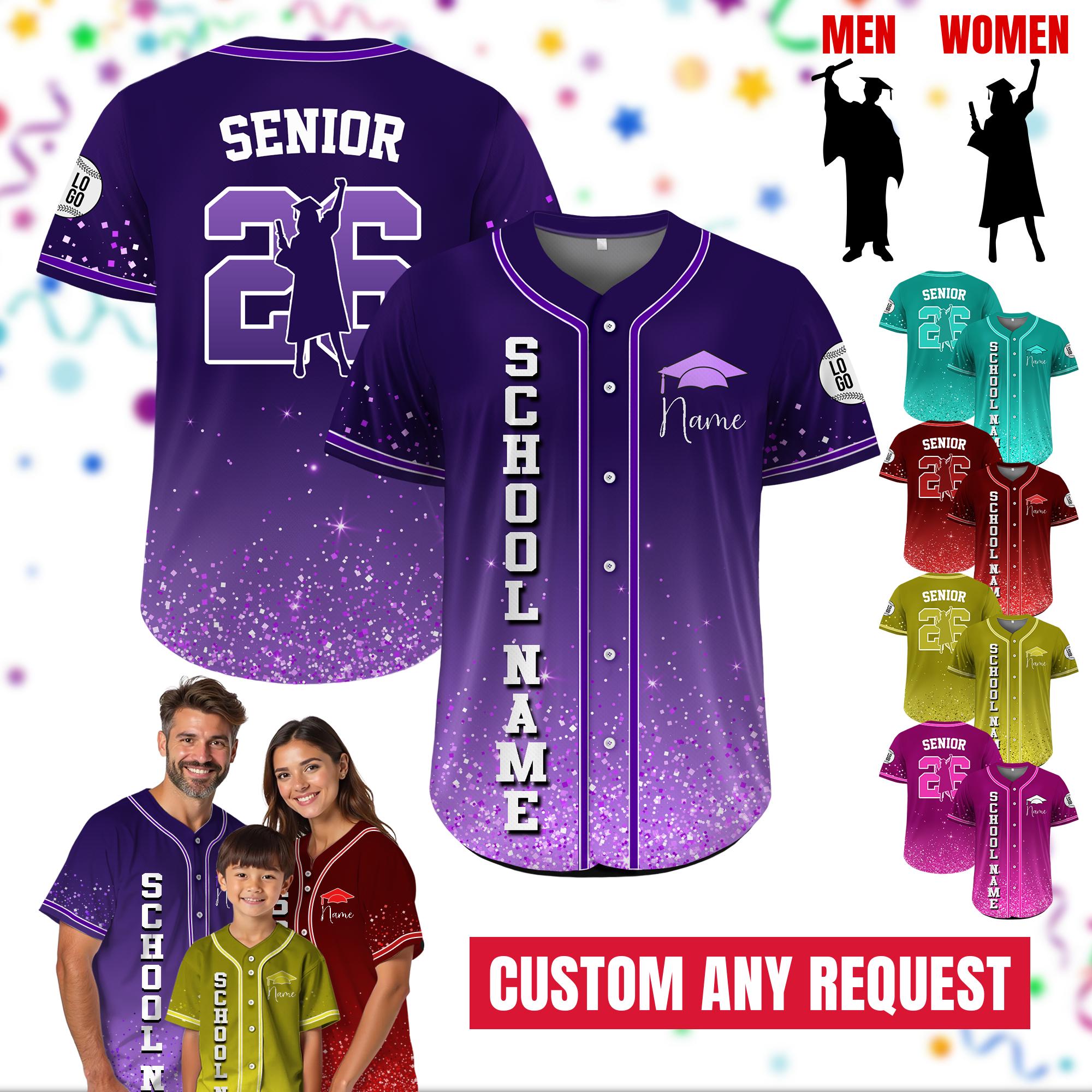 Custom Name Class of 2026 Jersey, Personalized High School Graduation Shirt, Custom Graduation Squad, Graduation Gifts, Graduation Party